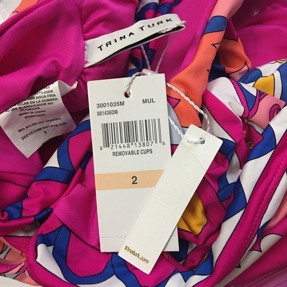 Trina Turk Swimsuit Swim & Spa Collection Sevilla One Piece Bold Print Sexy - Picture 11 of 15